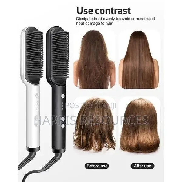 Hot-Air Hair Styling Comb Straightener Hair Brush