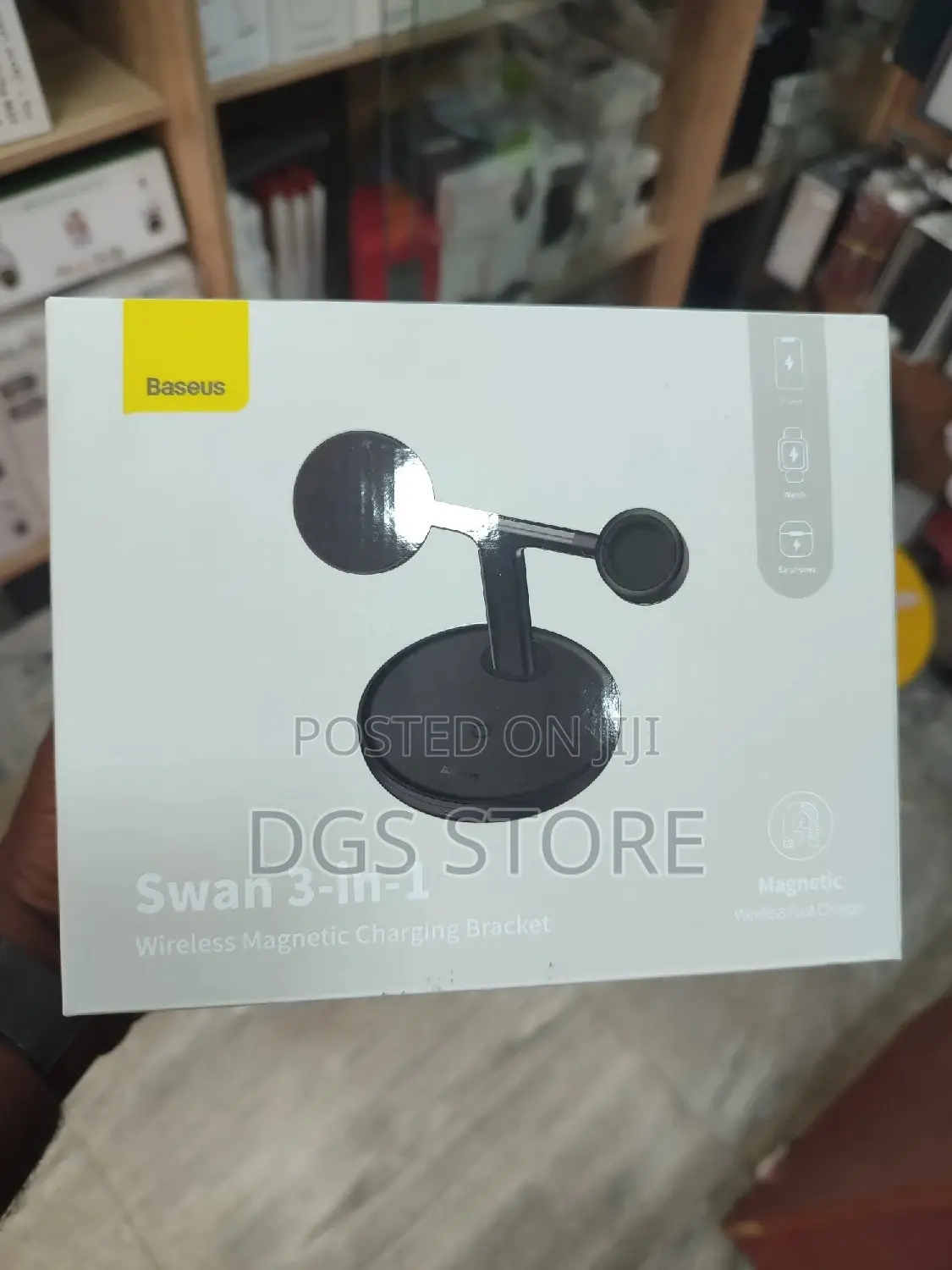 Baseus Swan 3in1 Wireless Magnetic Charging Bracket 20w