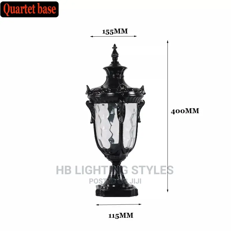 European Retro Rust Waterproof Outdoor Post Lights