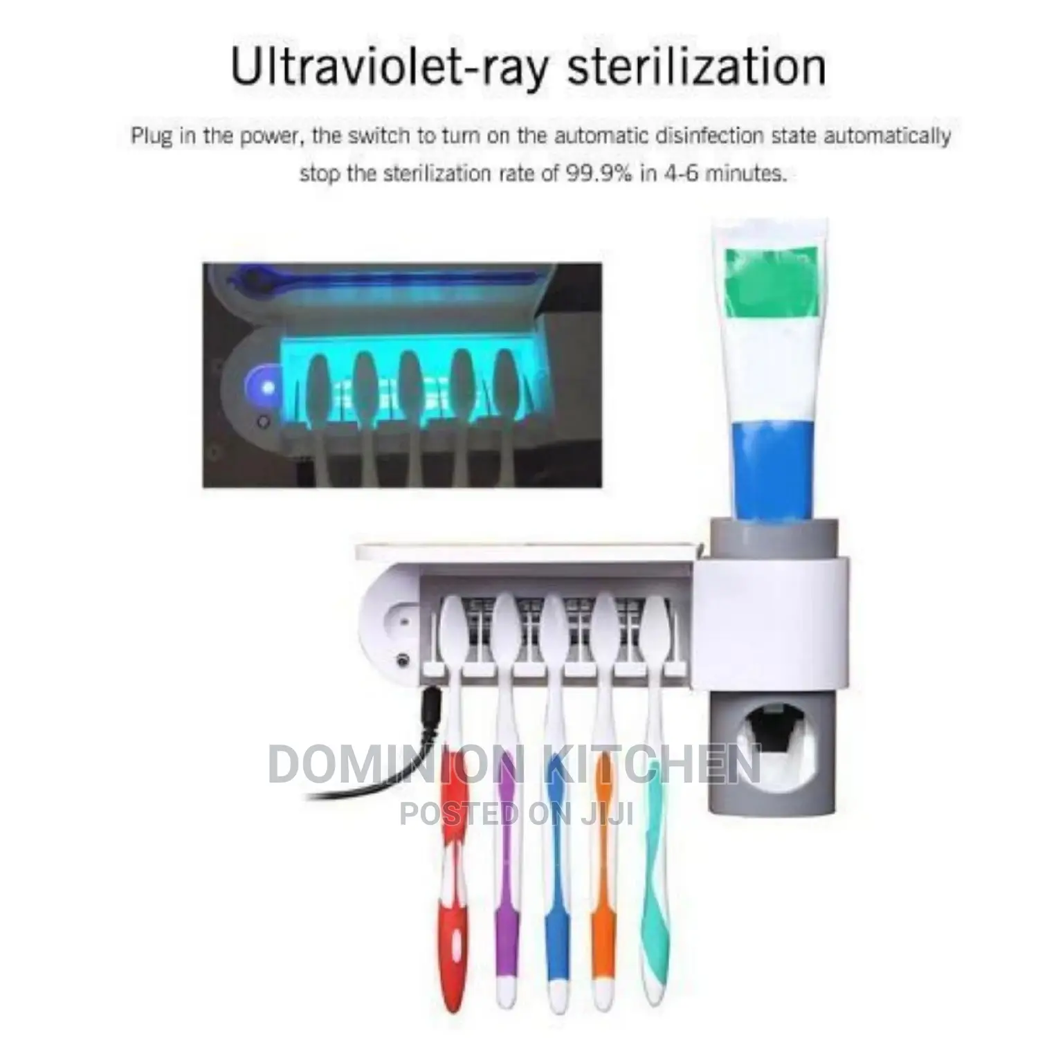 Antibacterial UV Automatic Toothpaste Dispenser Sterilize