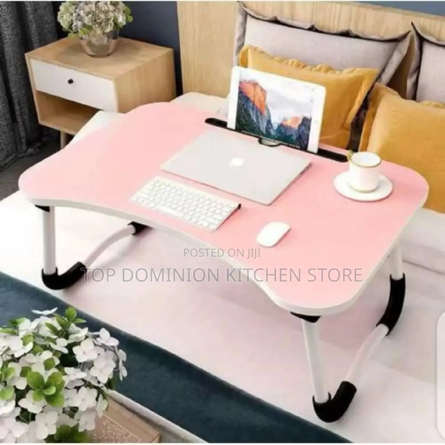Multifunctional Foldable Laptop Table With Cup Holder