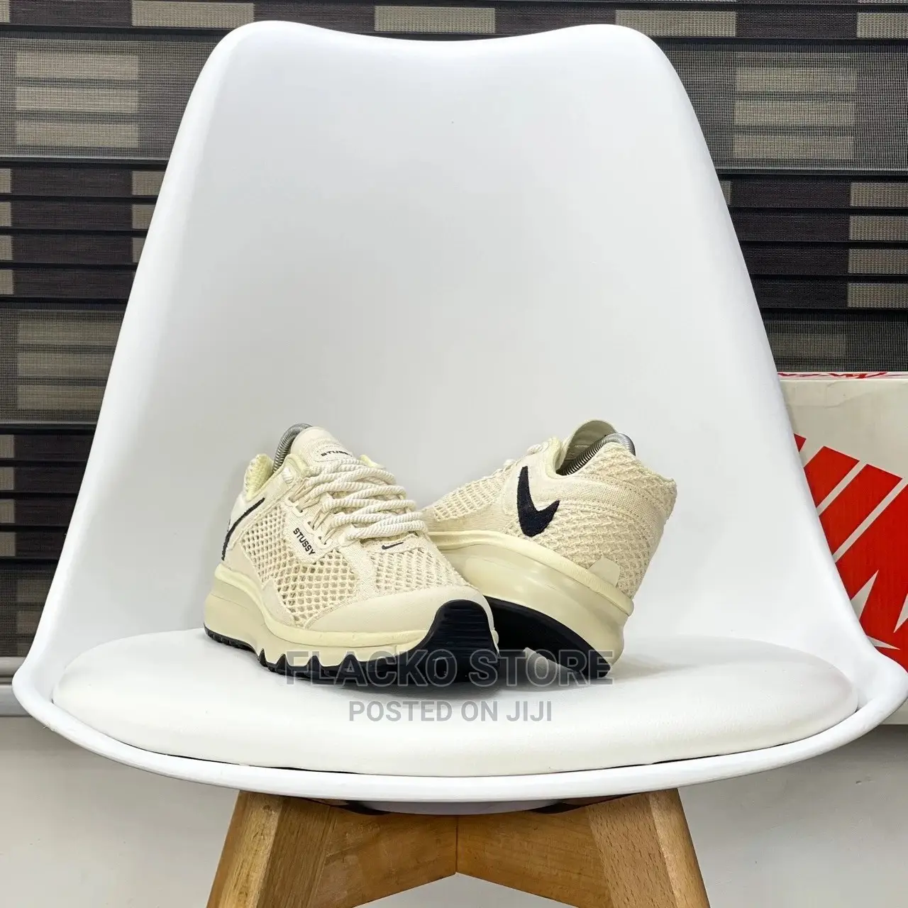Original Nike Airmax 2013 X Stussy Fossil Sneakers Available