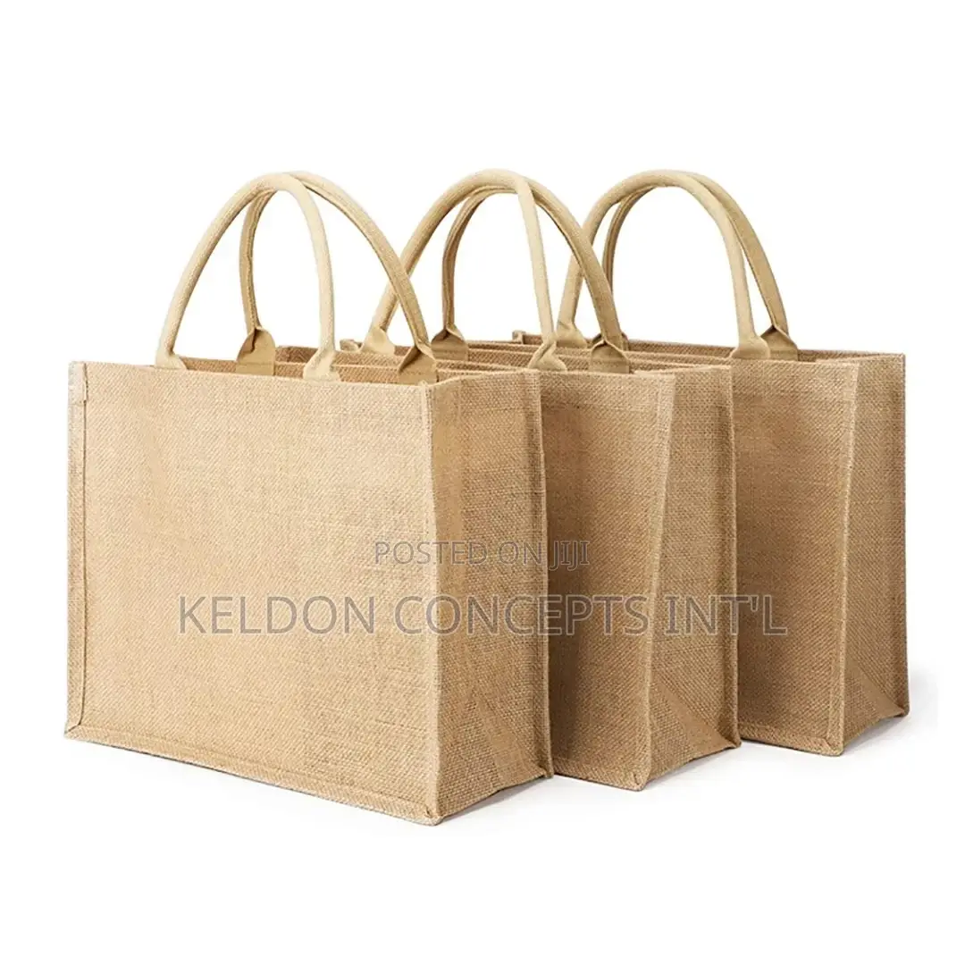 Jute Shopping Big Bags Moq; 100pcs Above