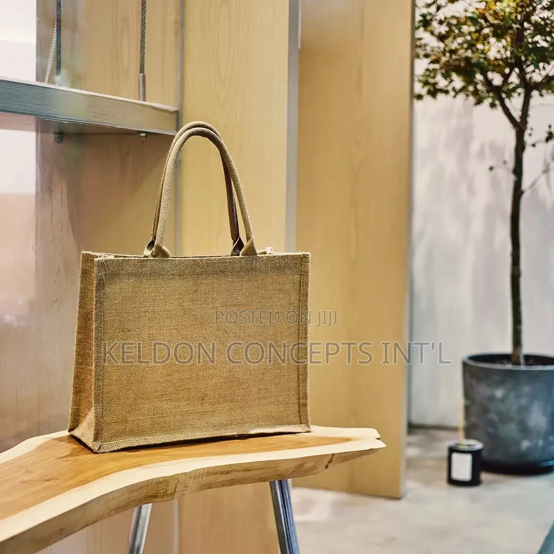 Jute Shopping Big Bags Moq; 100pcs Above