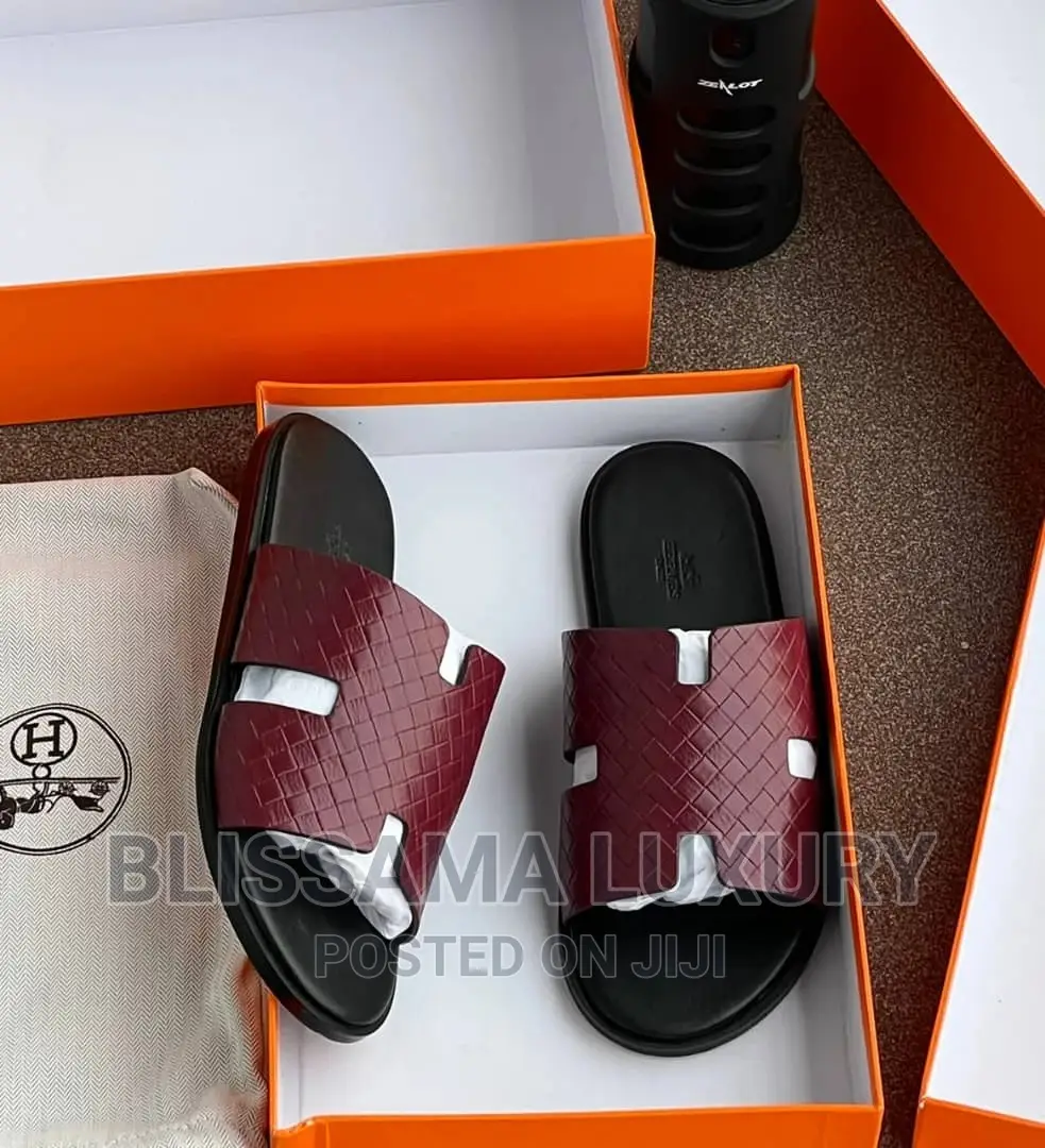 Quality Hermes Men Pam Slippers