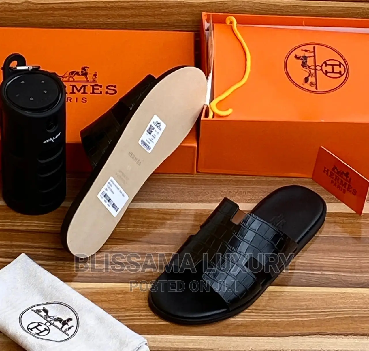 Quality Hermes Men Pam Slippers