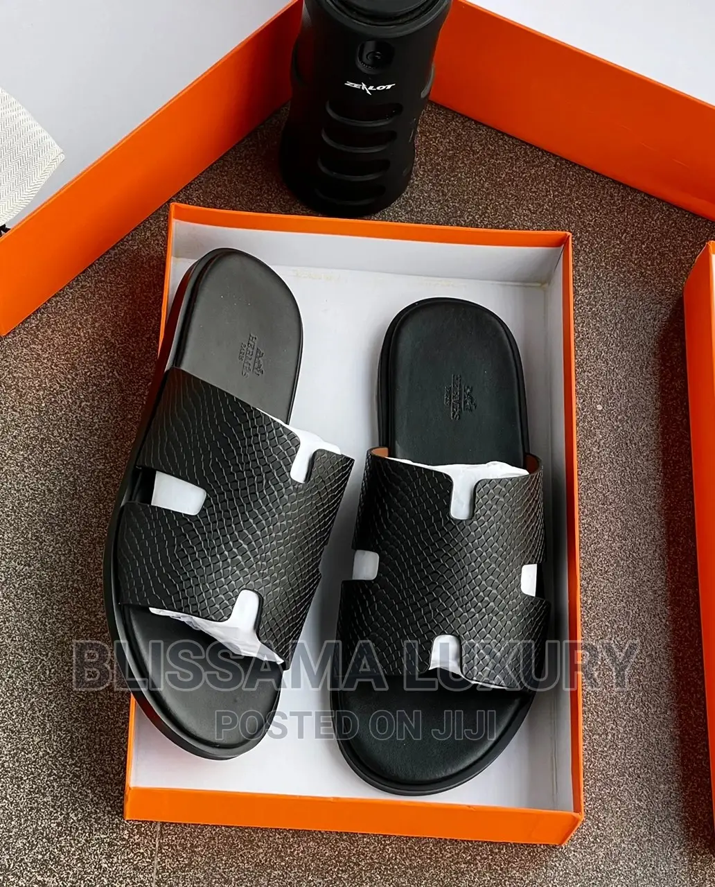 Quality Hermes Men Pam Slippers