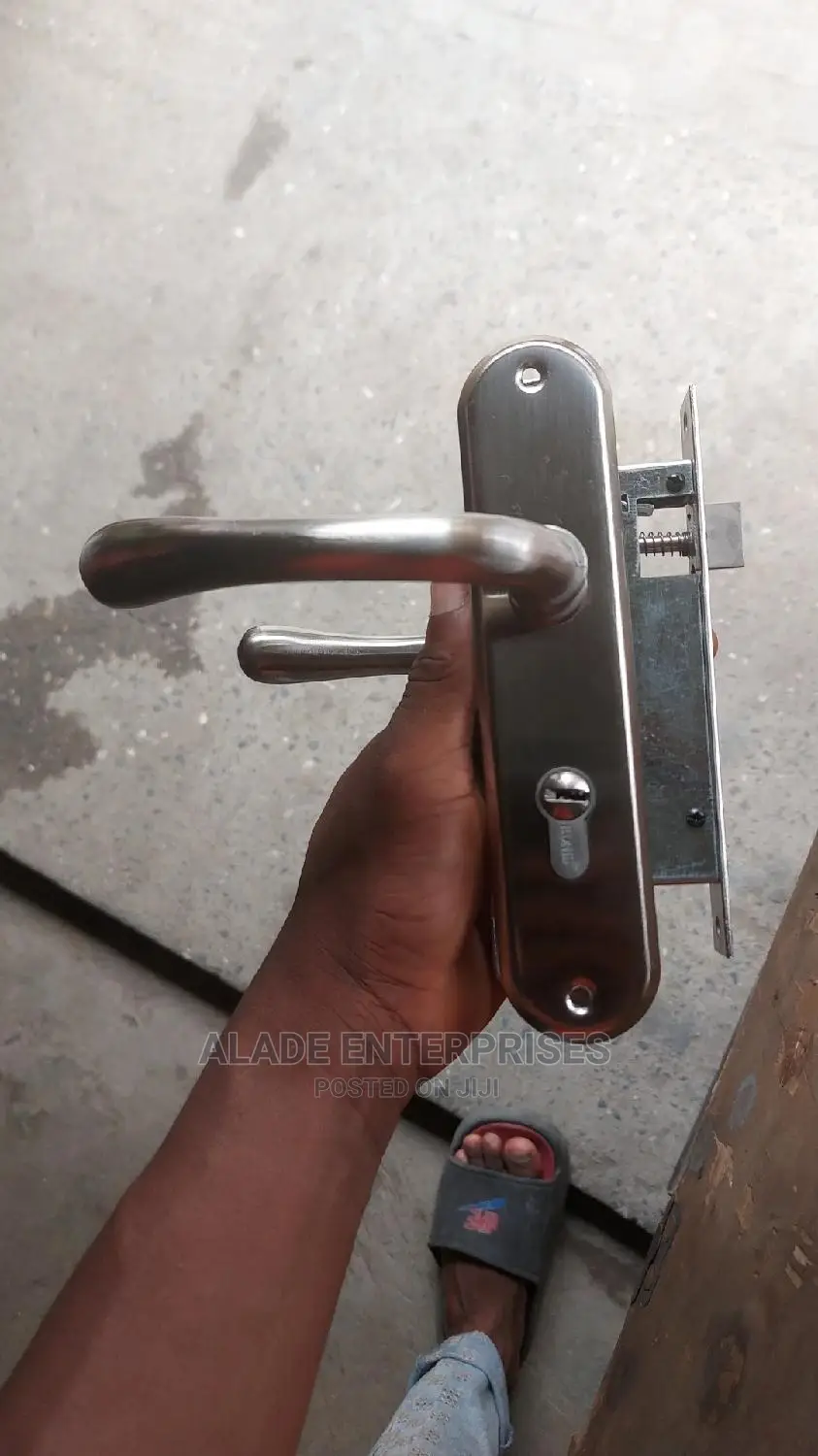 Cylinder Door Lock Silver High Quanlity With 5 Keys