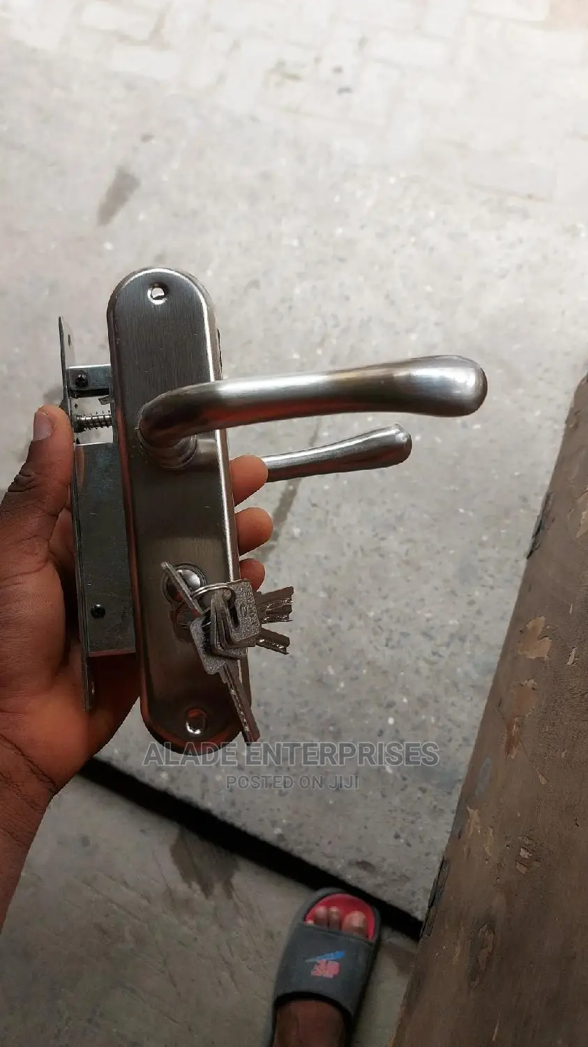Cylinder Door Lock Silver High Quanlity With 5 Keys