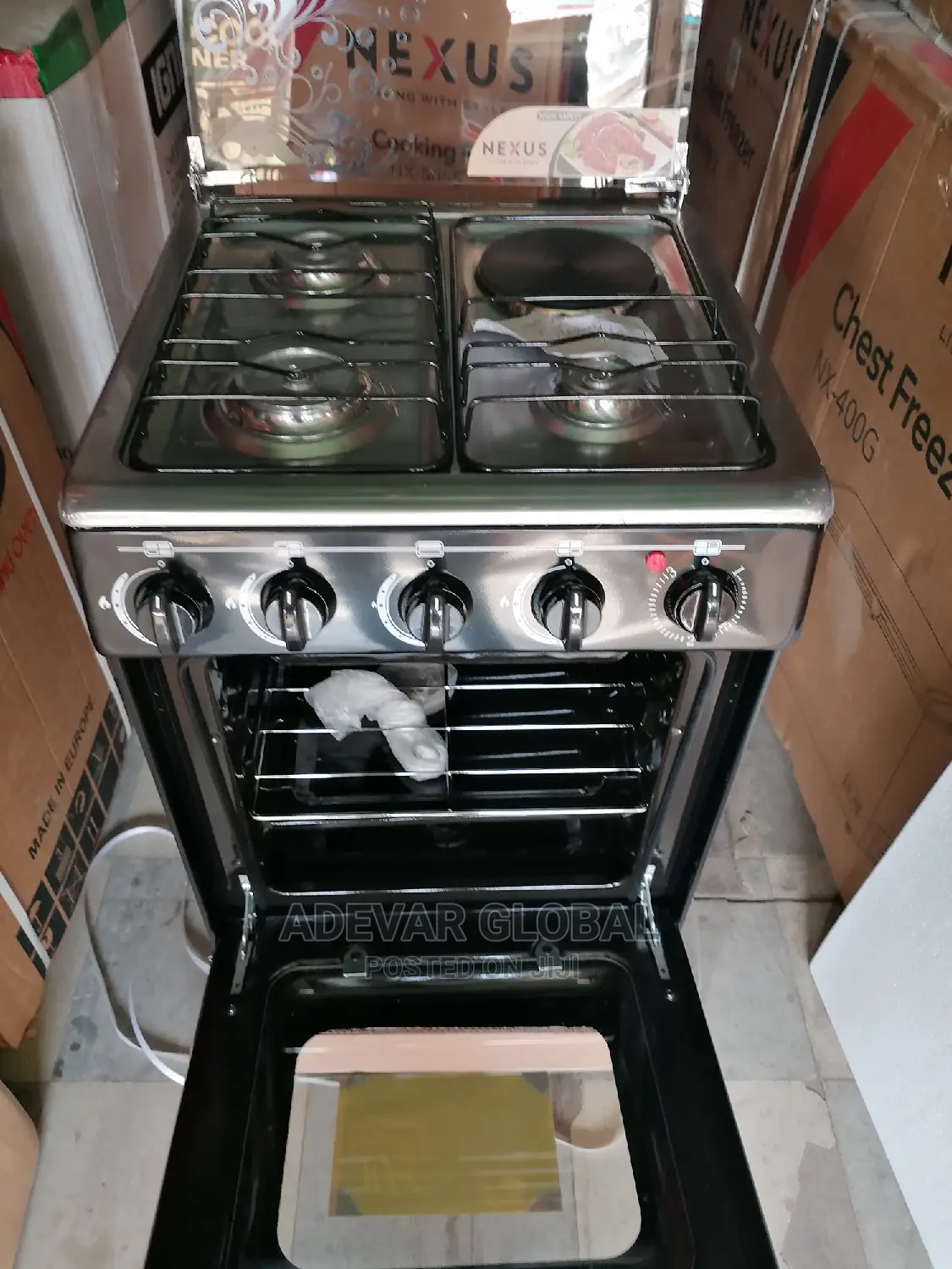 Nexus 3 Gas Cookers and 1 Electric Hotplate Burners 50x55