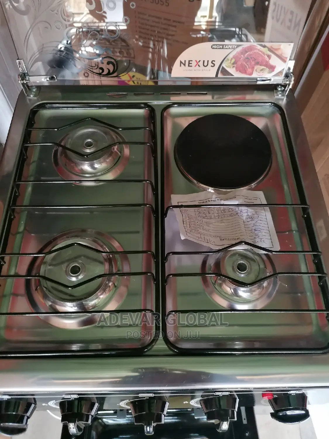 Nexus 3 Gas Cookers and 1 Electric Hotplate Burners 50x55