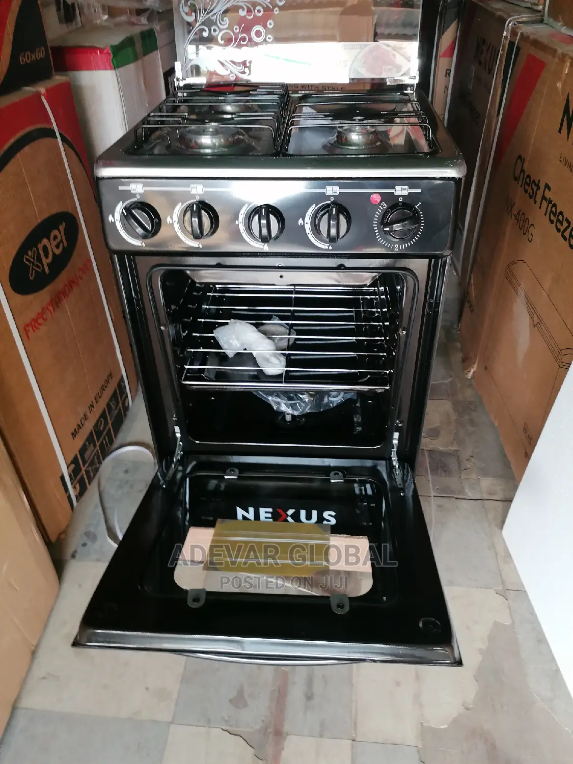 Nexus 3 Burner Gas 1 Electric Cooker GCCR-Nx-5055bc (3+ 1)