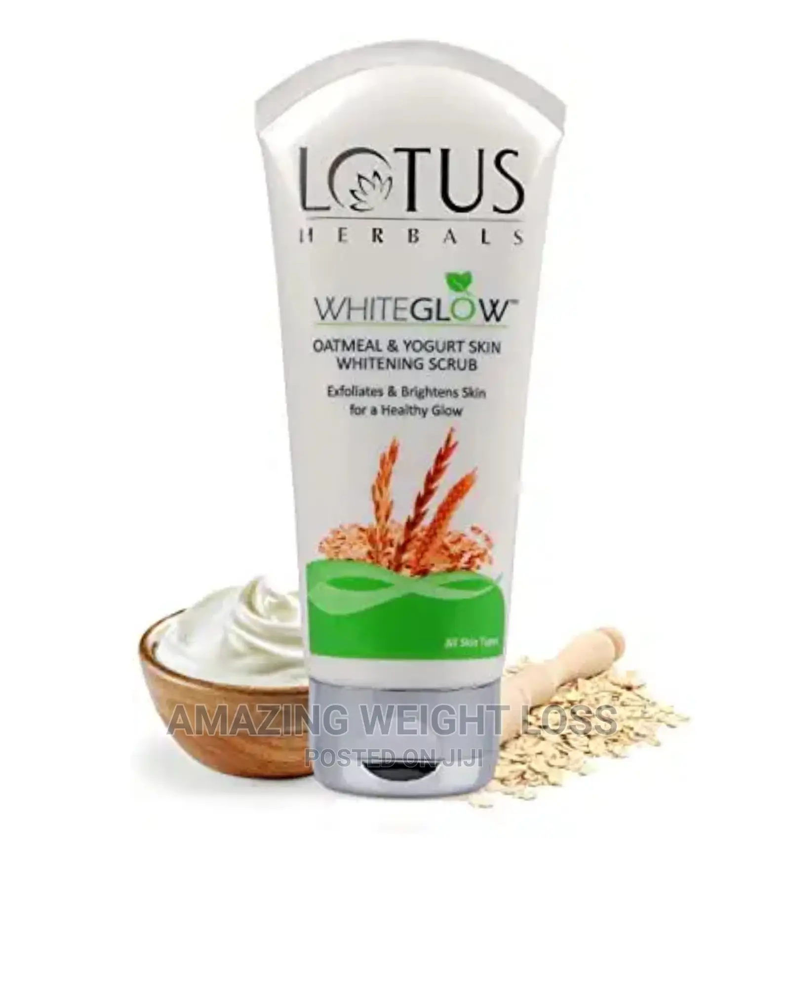 Lotus Whiteglow Oatmeal Yogurt Skin Whitening Scrubs