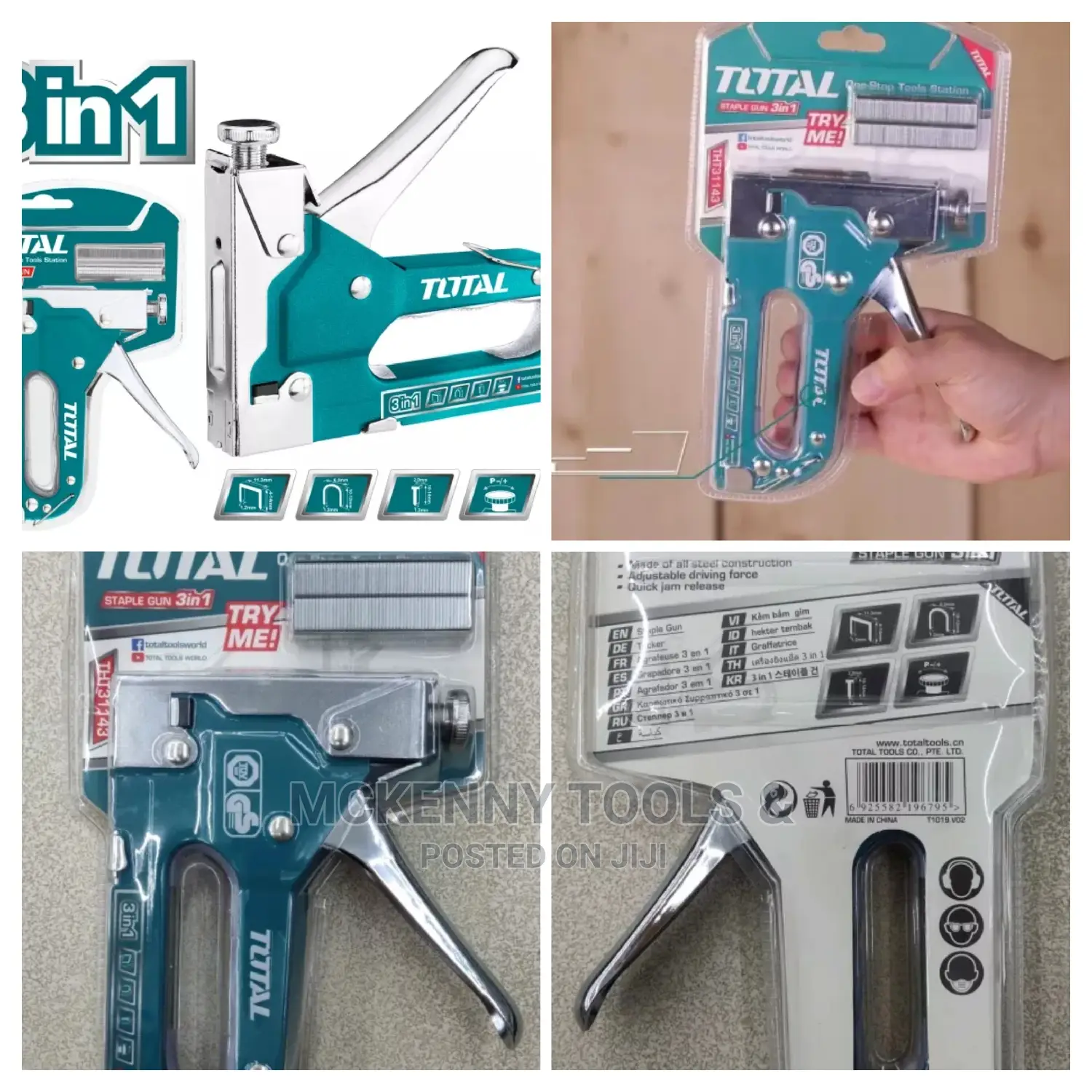 Total THT31143 3 in 1 Staple Gun
