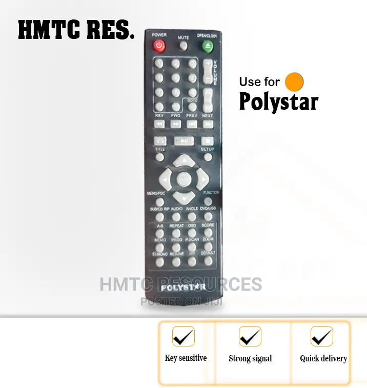 Polystar Home Theatre System Remote Control