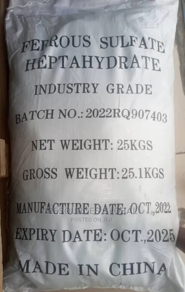 Ferrous Sulfate Heptahydrate 25kg Bag 22%
