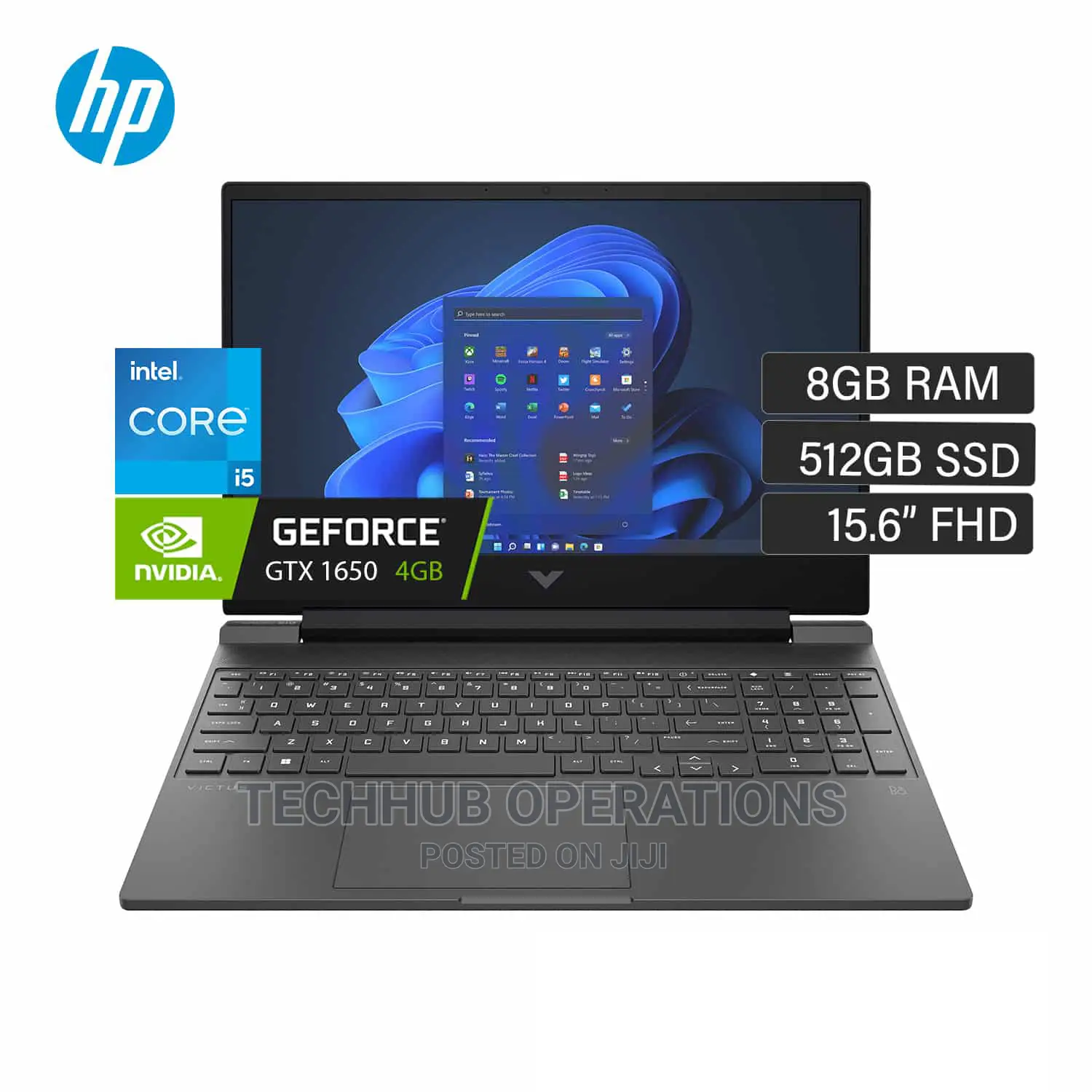 New Laptop HP Victus 16 8GB Intel Core i5 SSD 512GB