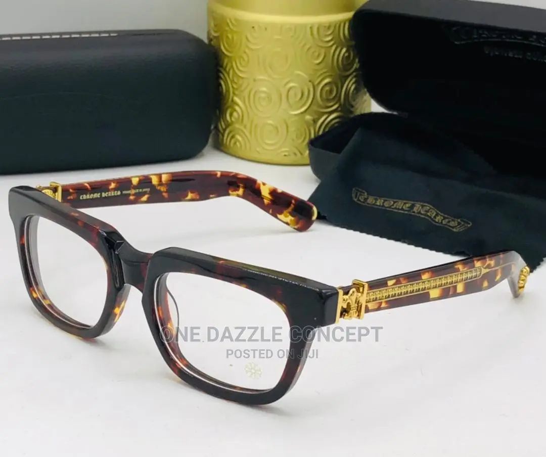 Luxury Chrome Heart Sunglasses