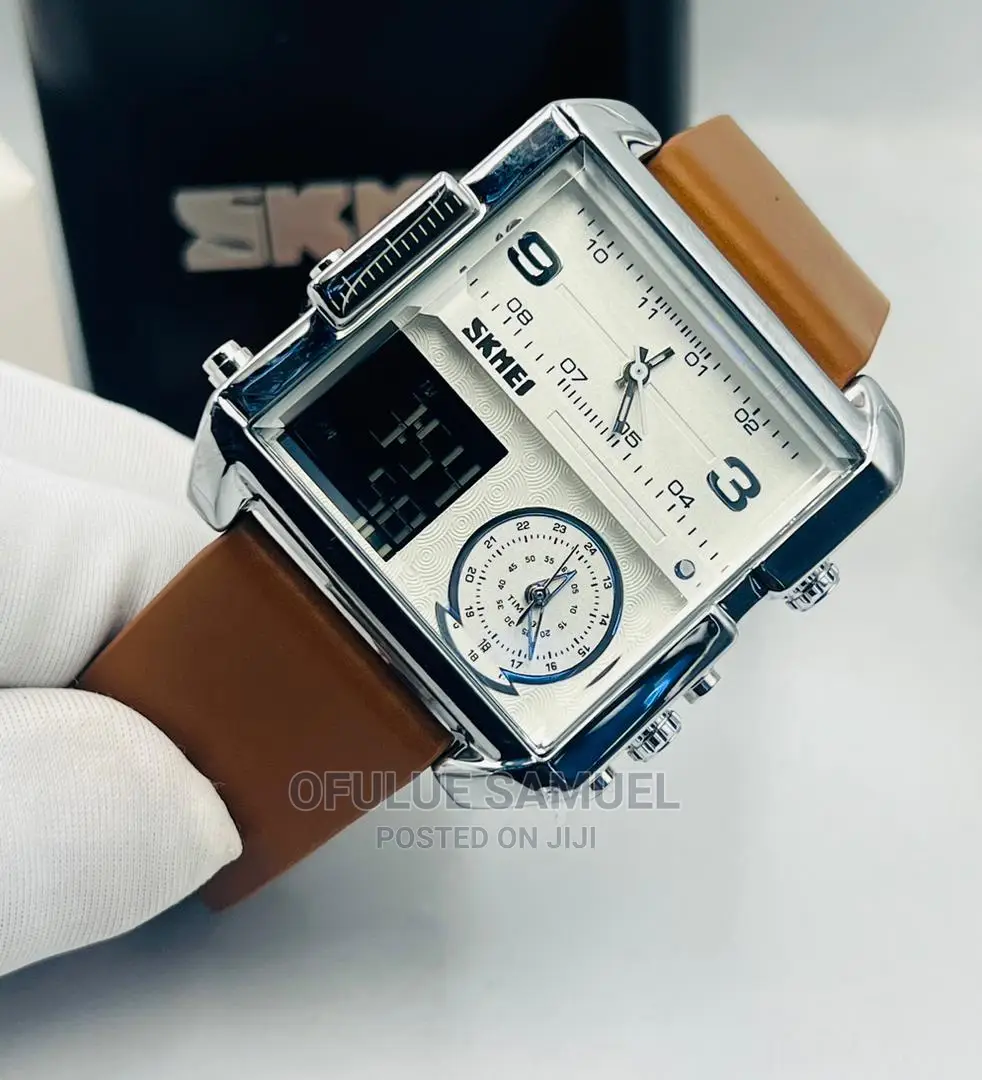 Skemei Leather Wristwatch