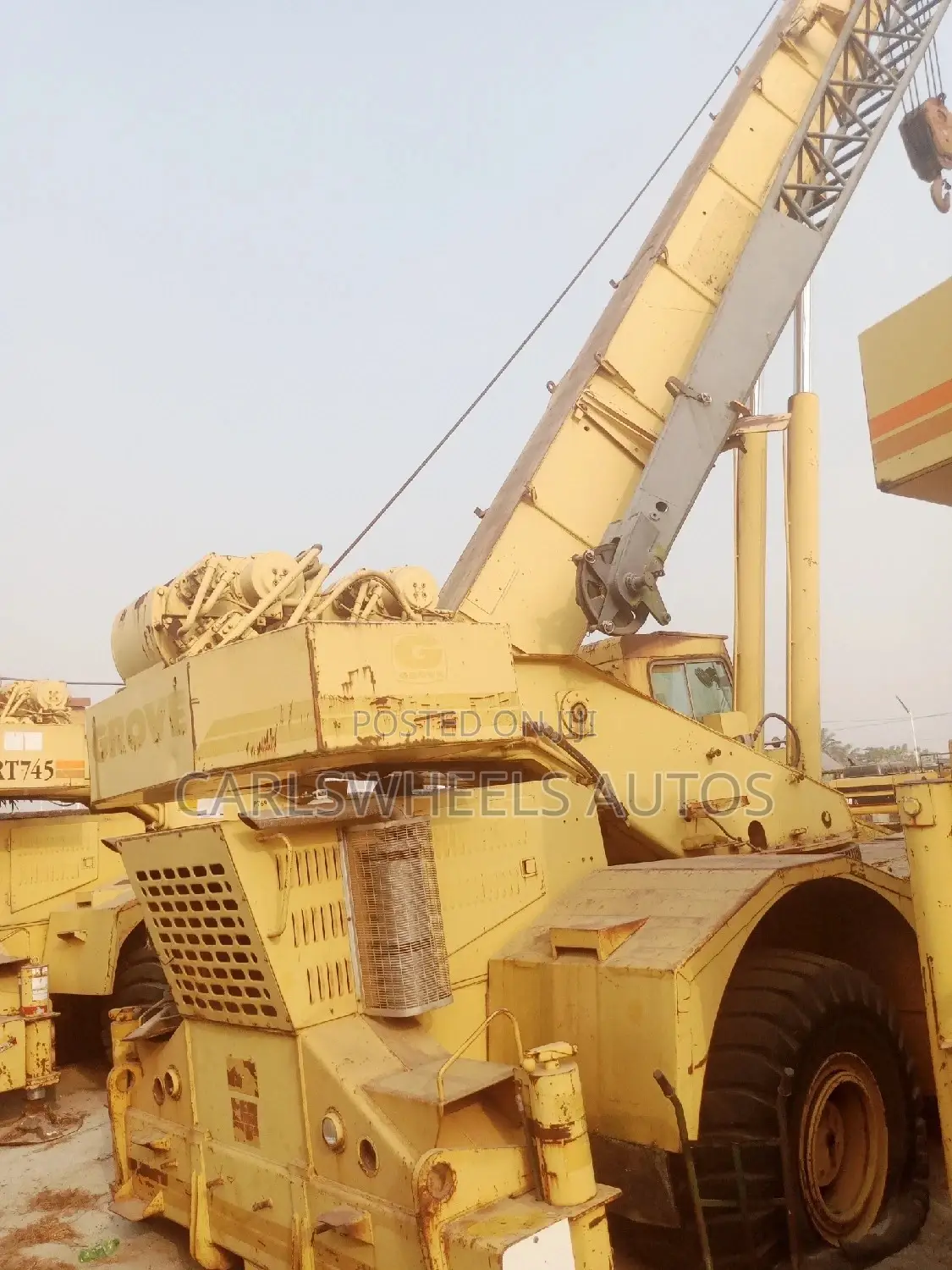 Foreign Used Caterpillar Groove Crane RT745, 45tons.