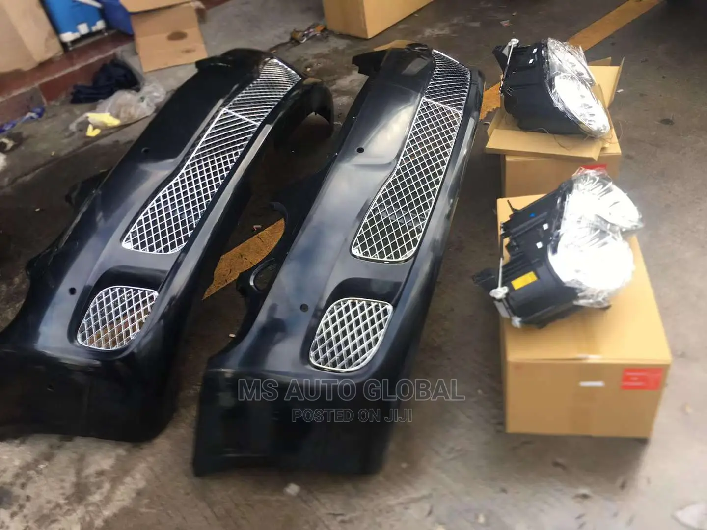 Bentley Headlights and Front Bumper