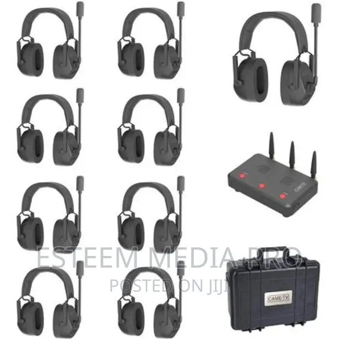 Came-Tv Dual Ear 9 Sets Duplex Kuminik8 Wireless Headset 450 MRTS