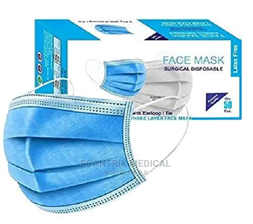 Breathable White Face Mask for Hospital Use