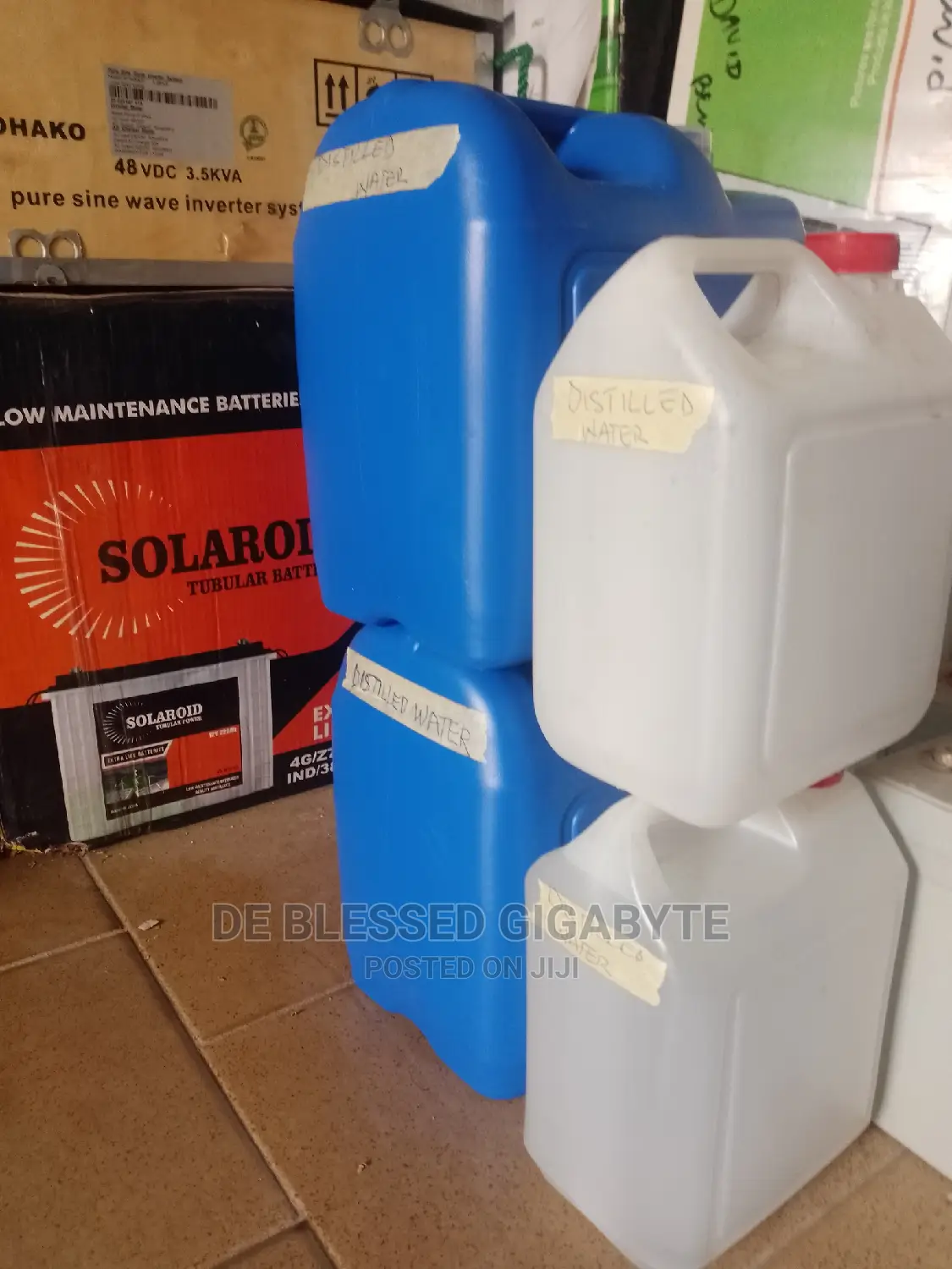 Premium Distilled Water for Tubular Batteries