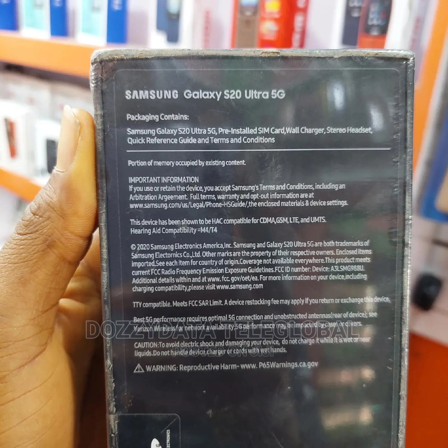 New Samsung Galaxy S20 Ultra 5G 256 GB