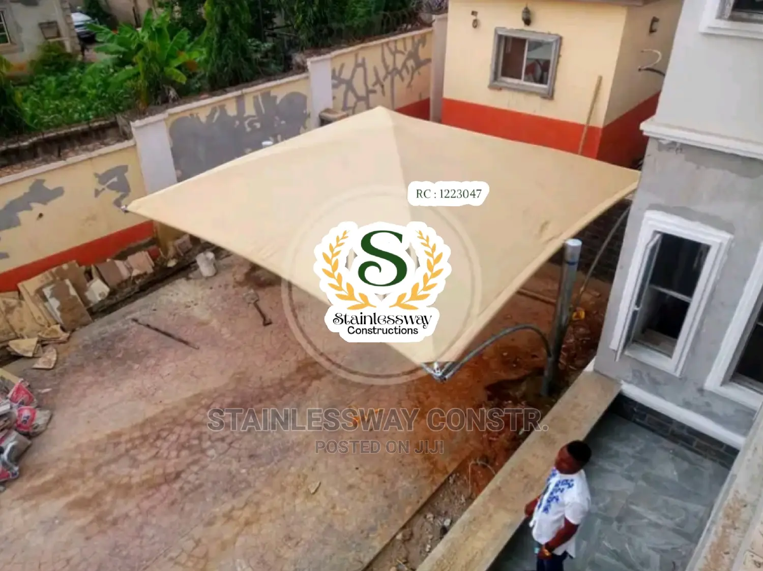 Carport Yellow Roofing Supreme for 2 Cars