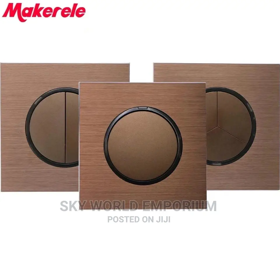 Push Button Wall Switch 15A Aluminum