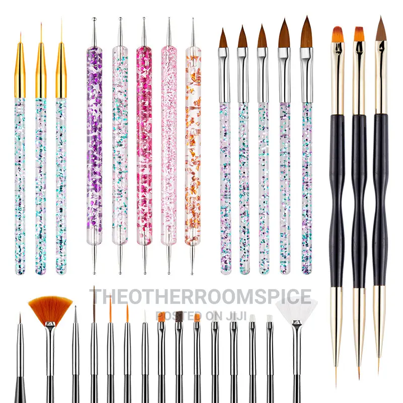 31pc Acrylic Polygel Nail Design Brush Set