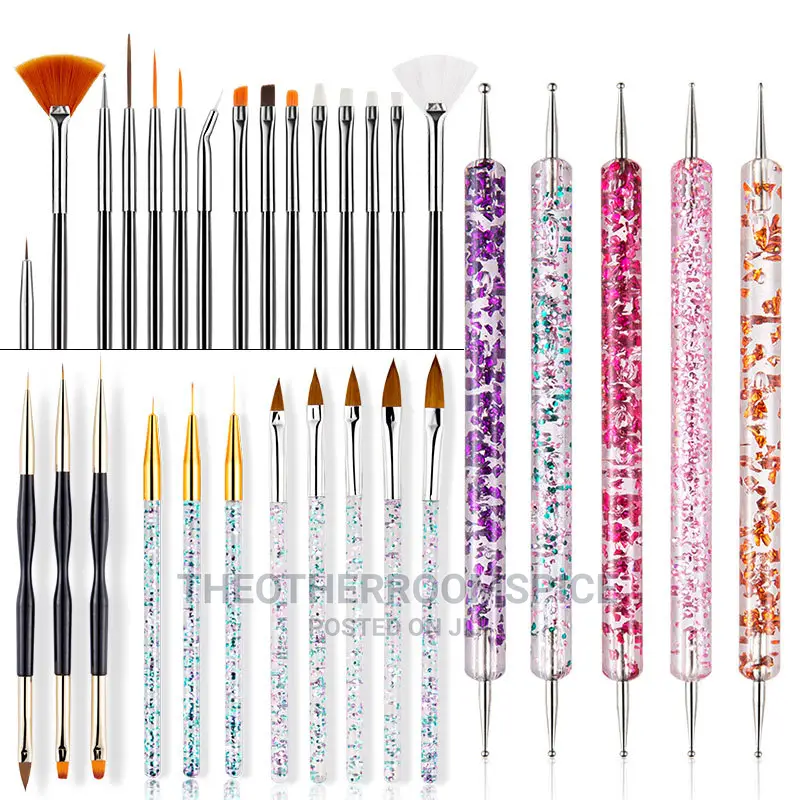 31pc Acrylic Polygel Nail Design Brush Set