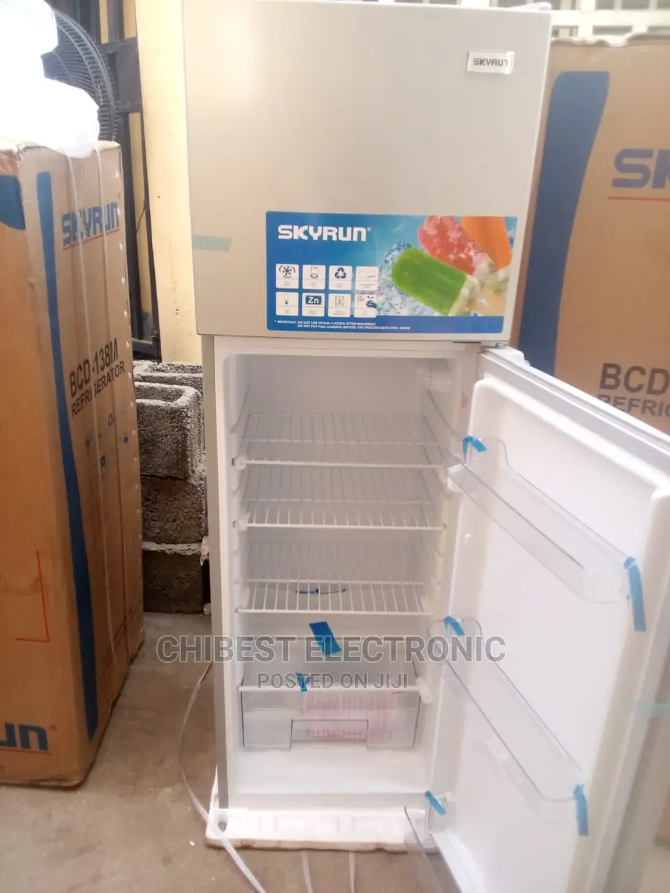 Skyrun Fridge BCD _168m With a Year Warranty