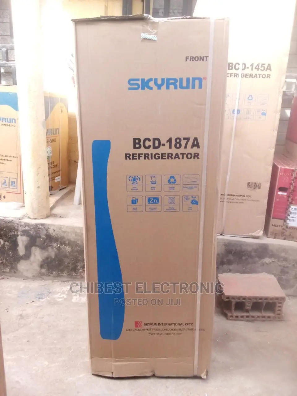 Skyrun Fridge 187lit With a Year Warranty