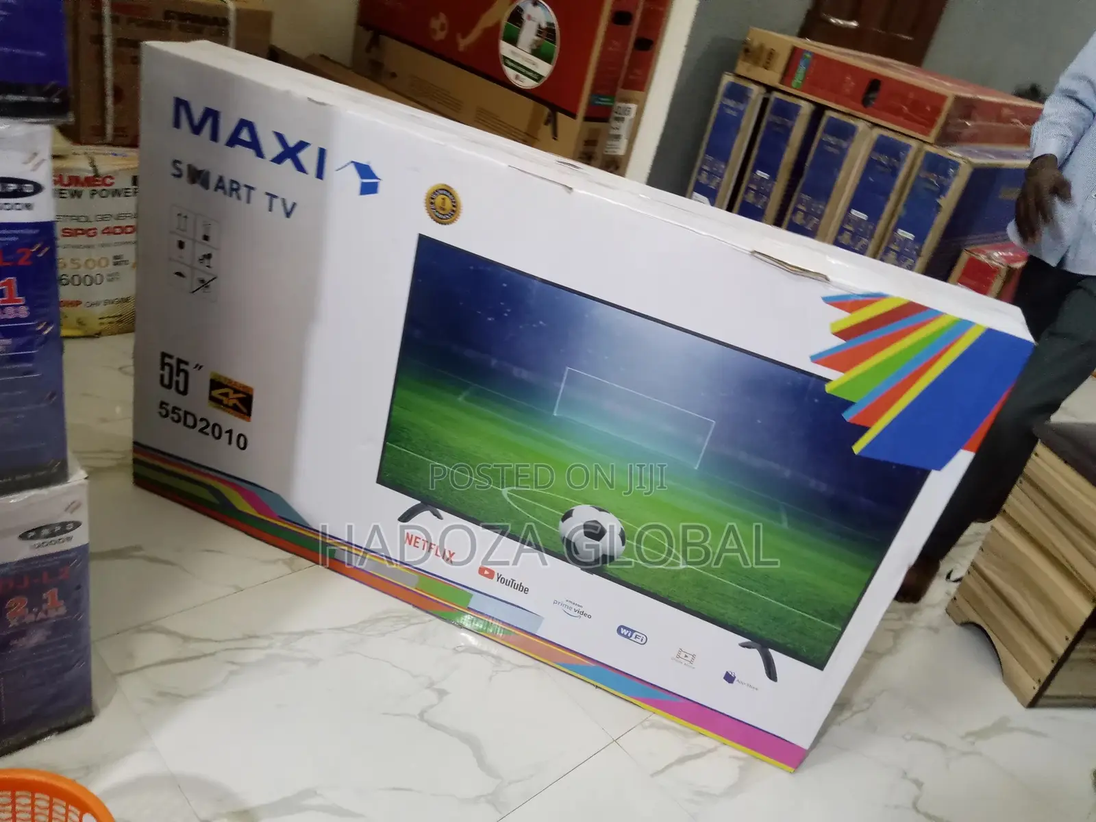 Maxi 55'' Usb,Hdmi,Uhd, Wireless Smart TV