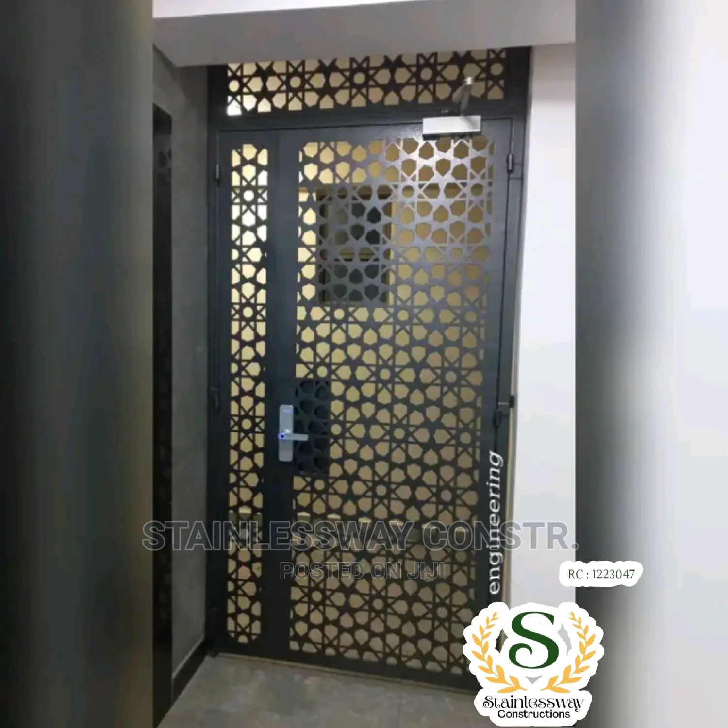 Lasercut Railings Design Door TM