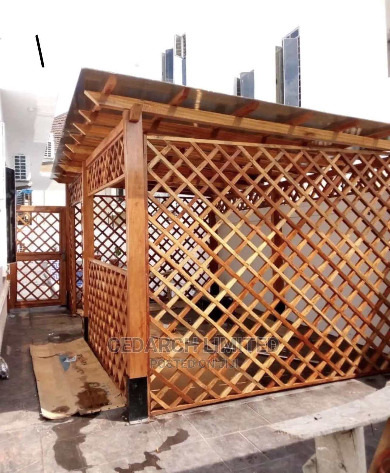 Contemporary Wooden Pergola Shades