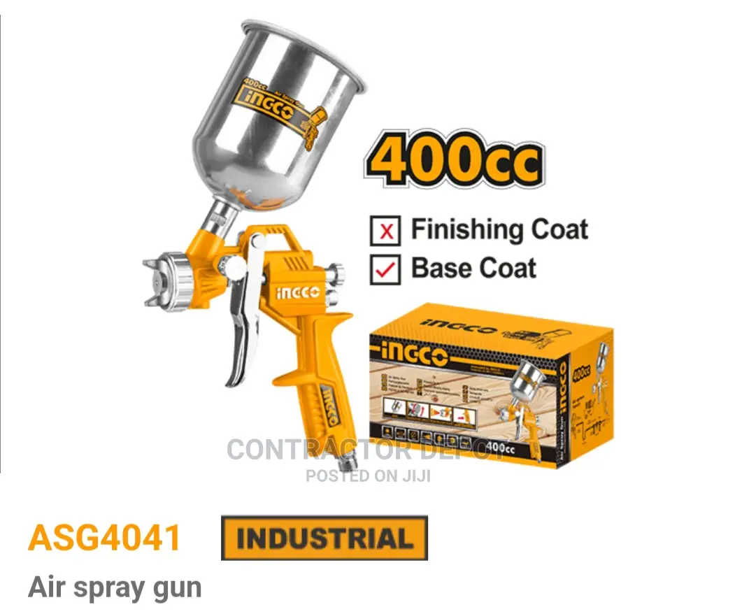 INGCO Pneumatic Air Paint Spray Gun 400cc For Base Coat