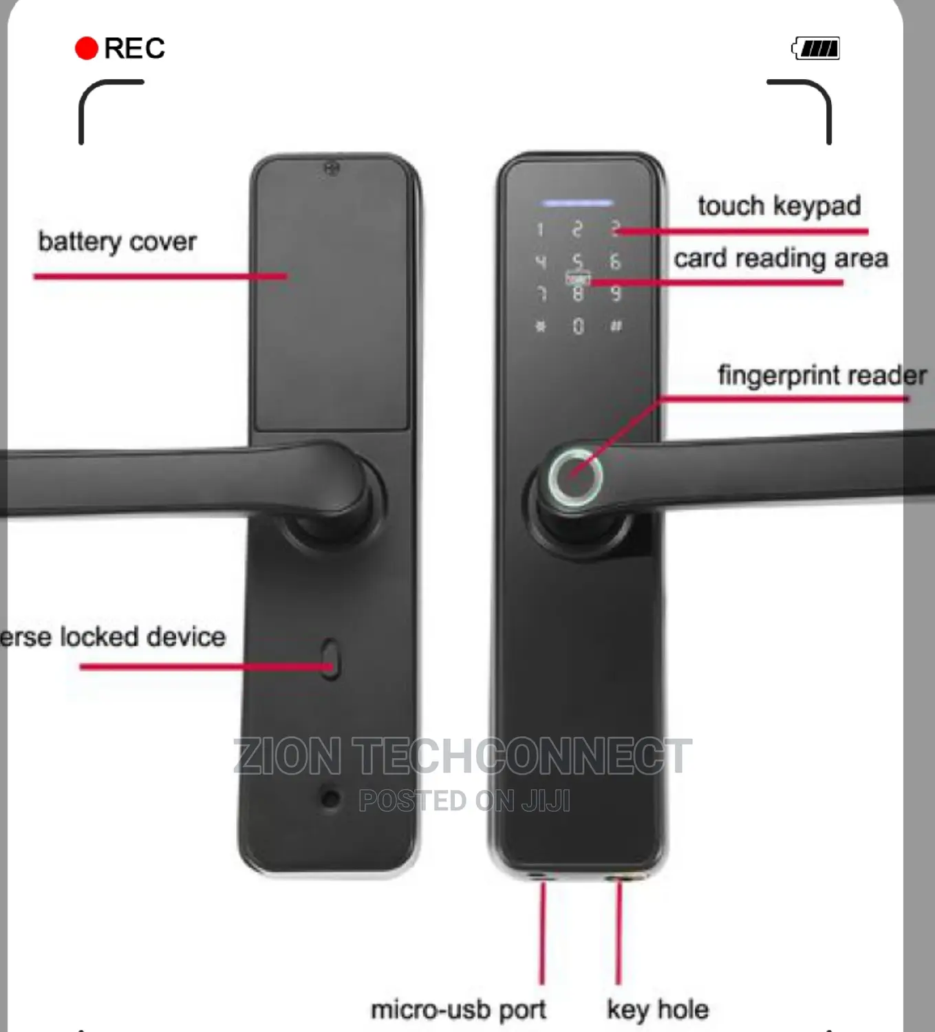 Tuya Smart Lock Fingerprint Lock Door Lock Keypad Door Lock