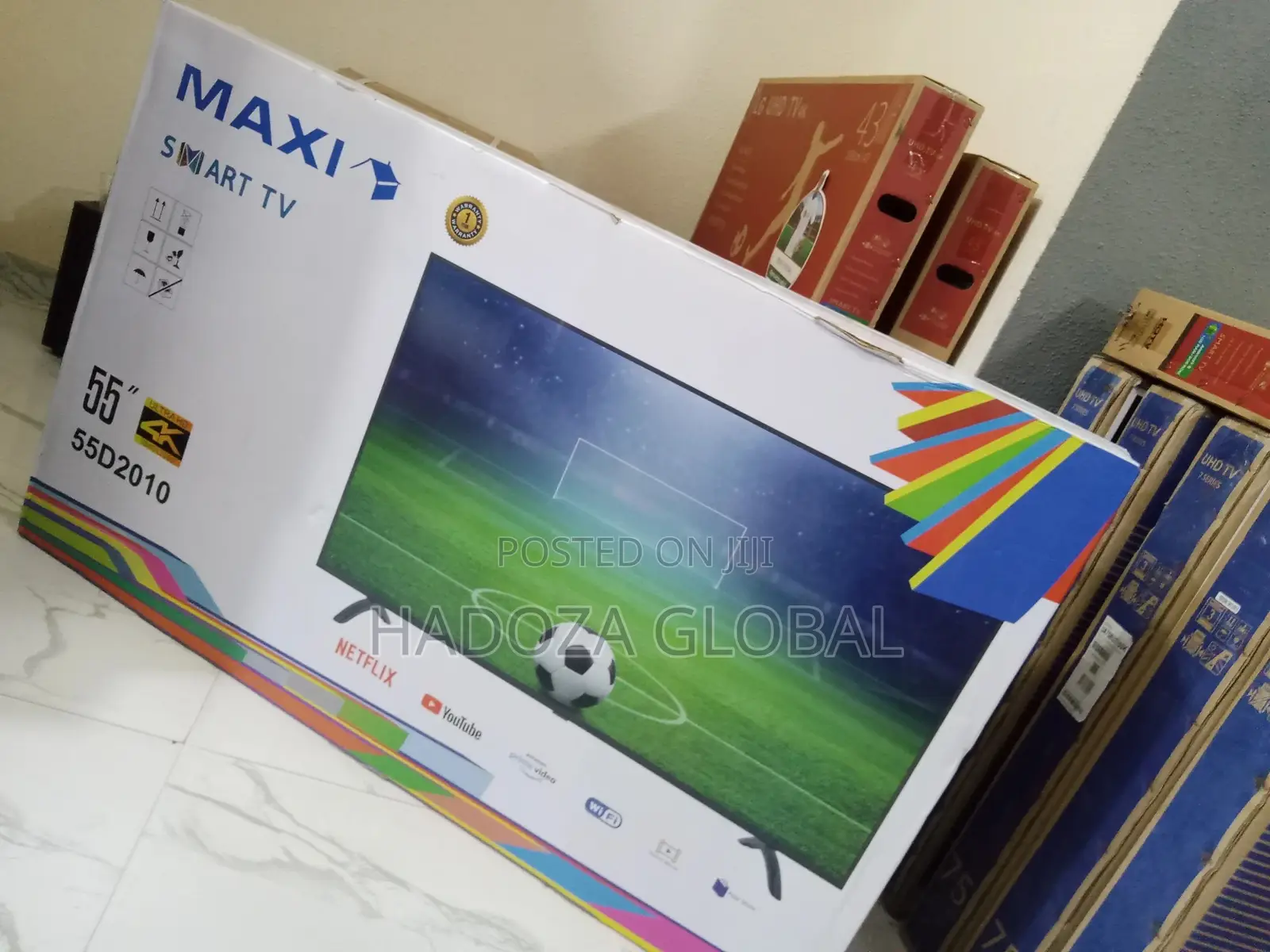 55'' MAXI UHD SMART TV ( Stream Netflix + Youtube )
