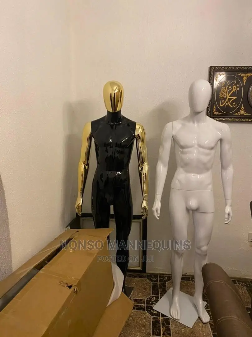 Normal Body Size Male Black and Gold and White Mannequins