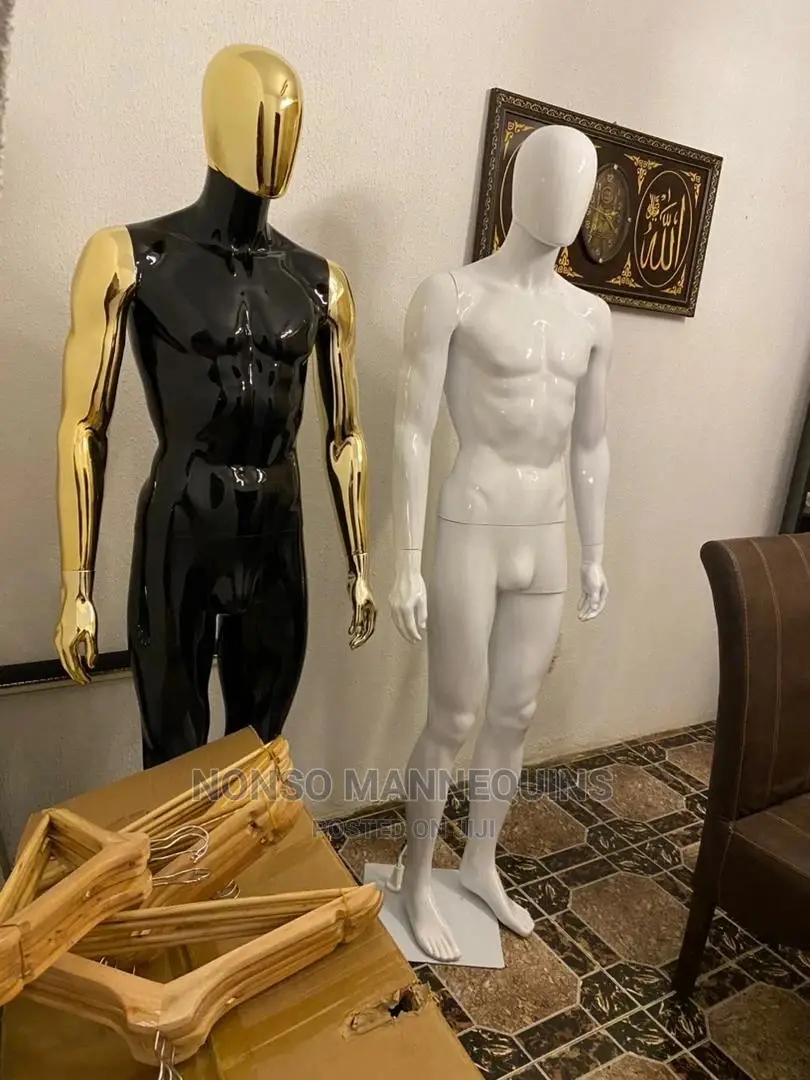 Normal Body Size Male Black and Gold and White Mannequins