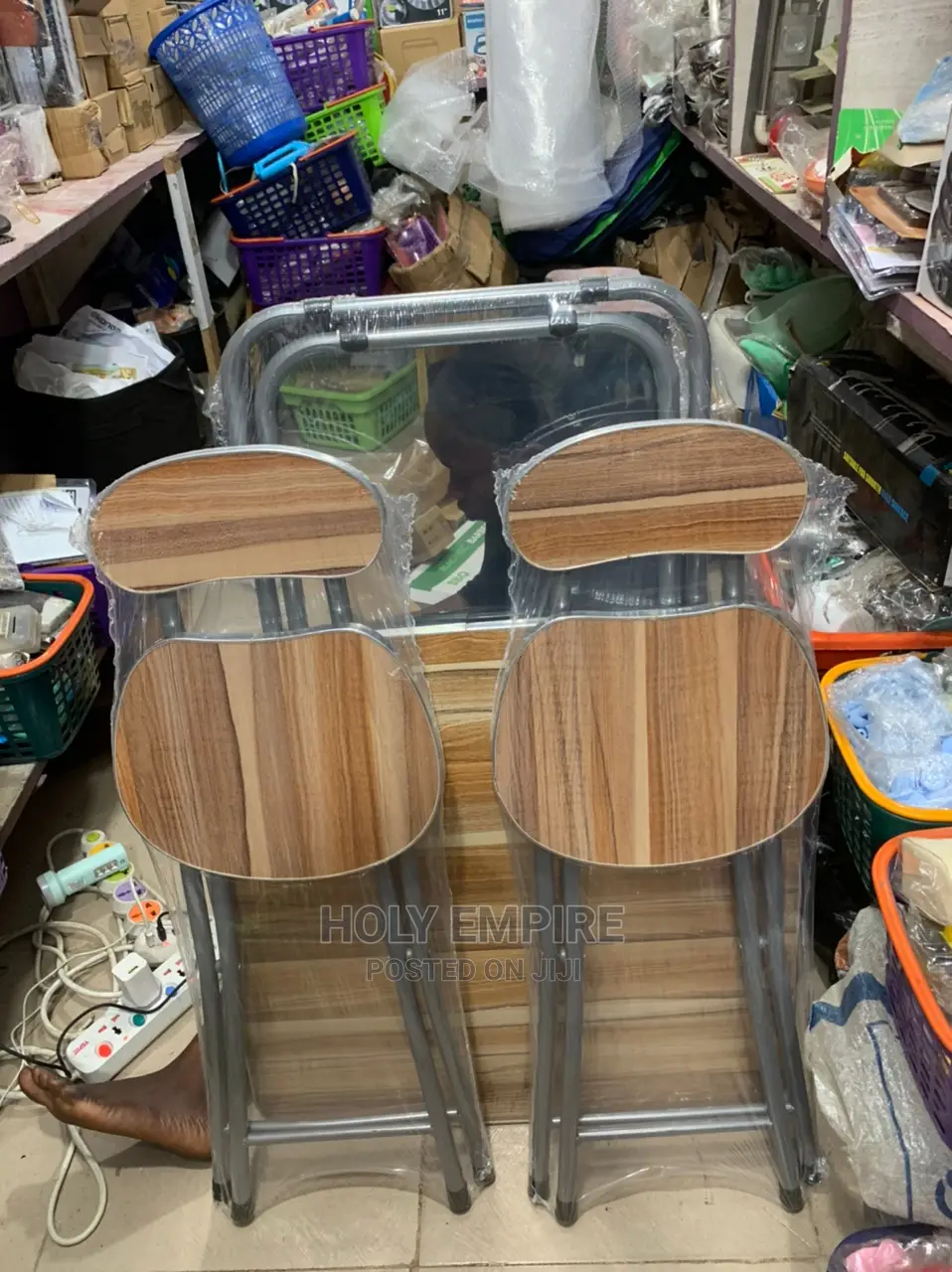 Foldable Reading/ Laptop Table Chair With 2 Chairs