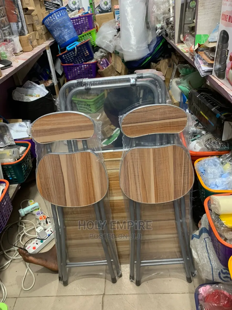 Foldable Reading/ Laptop Table Chair With 2 Chairs