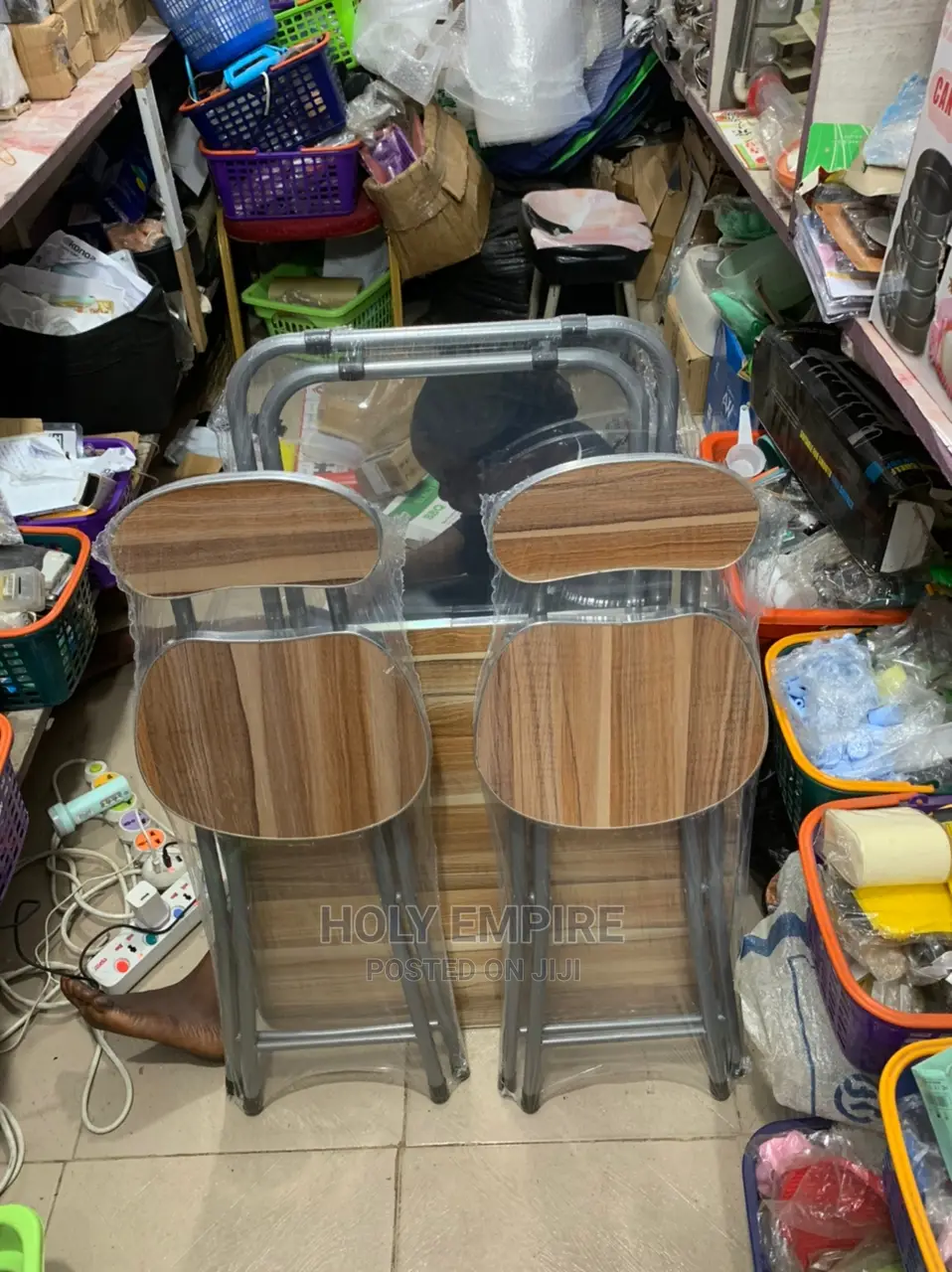 Foldable Reading/ Laptop Table Chair With 2 Chairs