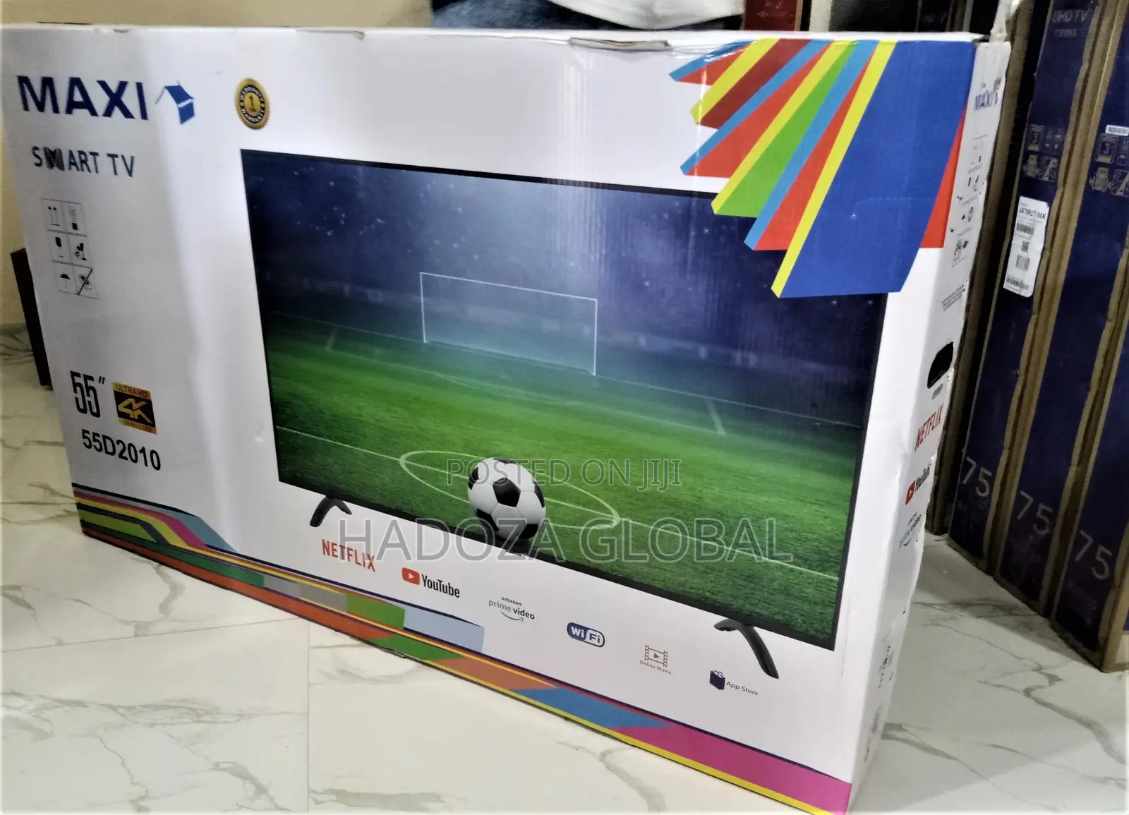 Maxi 55'' UHD Smart Tv ,Av ,Netflix ,Youtube .