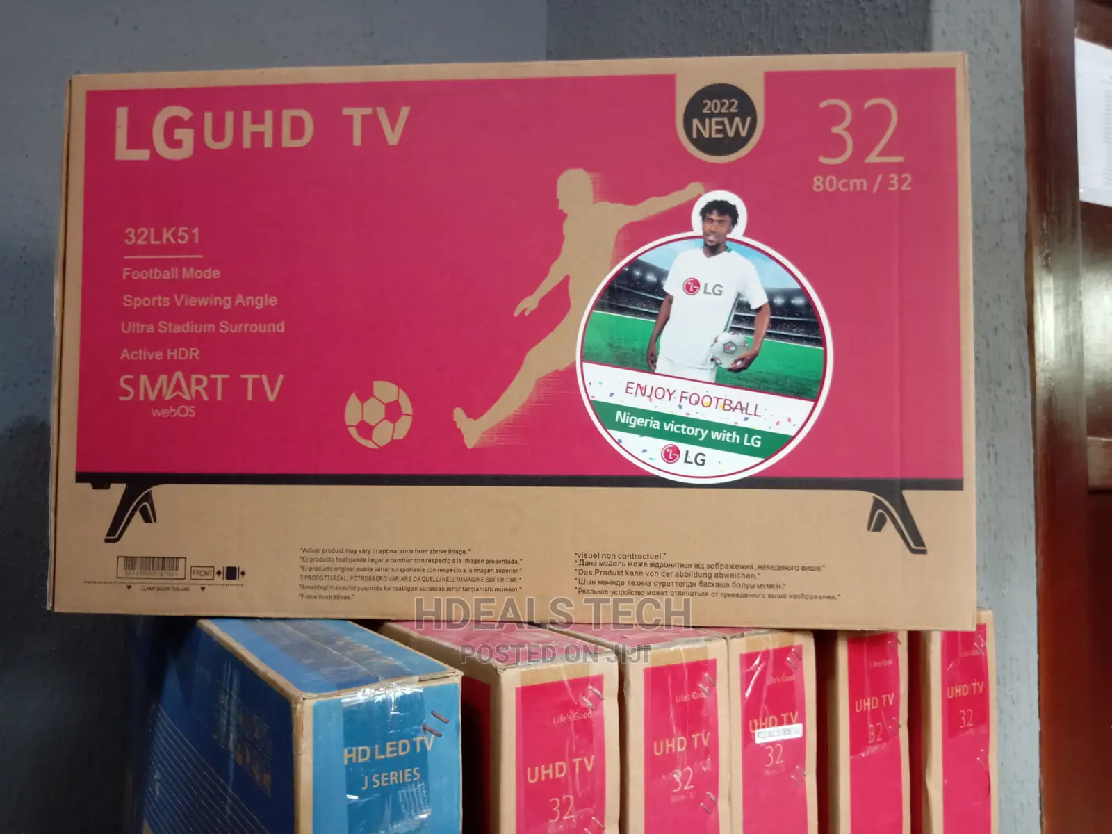 New LG 32-Inch Digital UHD Smart TV, 32LK51.