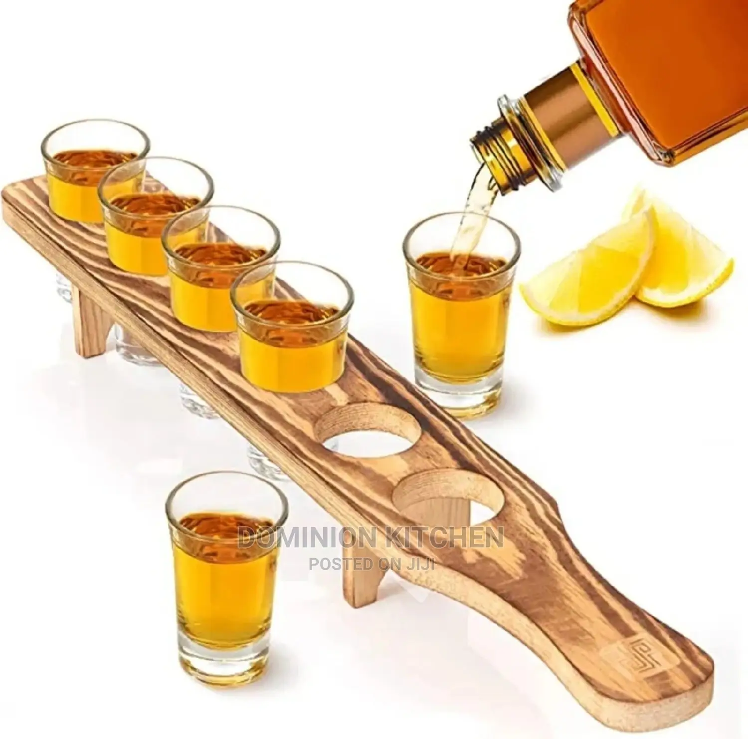 Long Hand Tequila Glass Holder With Glass Shot