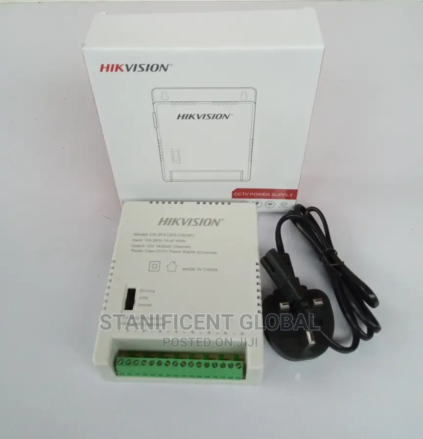 Hikvision 8way Power Supply Box With Power Cord